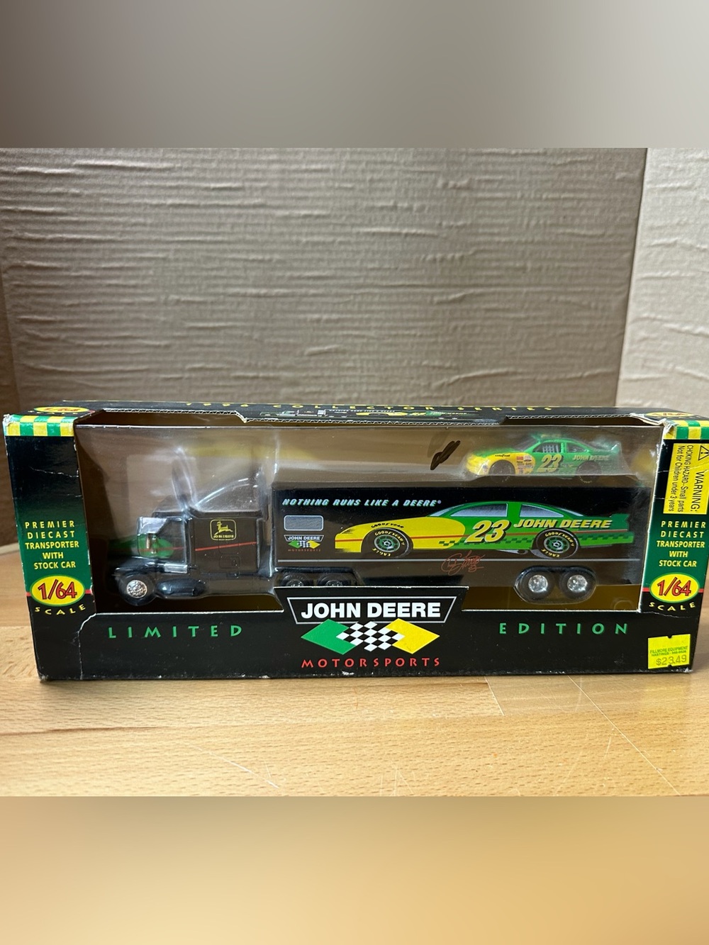 John Deere Green & Yellow NASCAR Hauler Truck